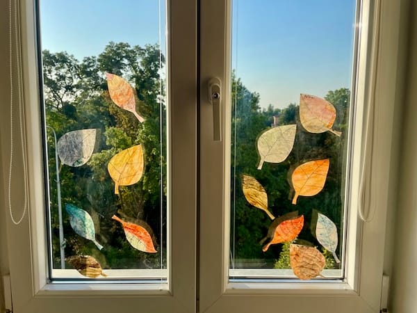 Herbstliche Fensterdeko